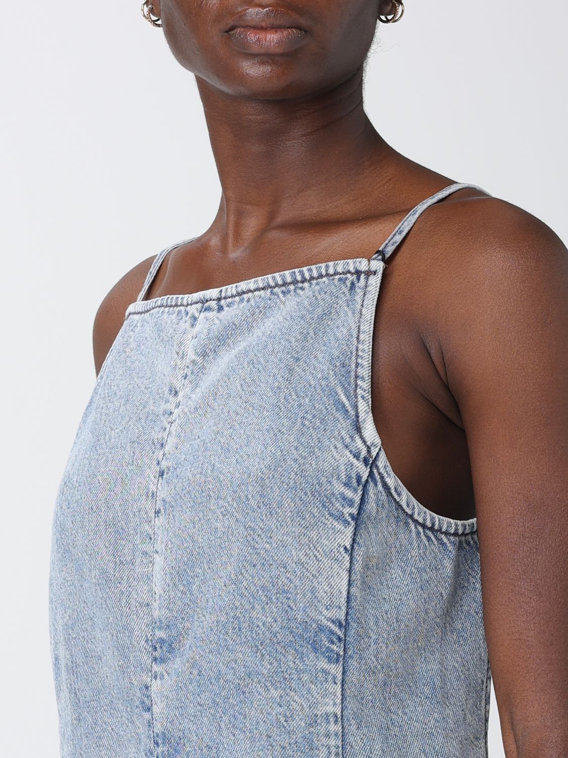 Top Woman color Stone Washed