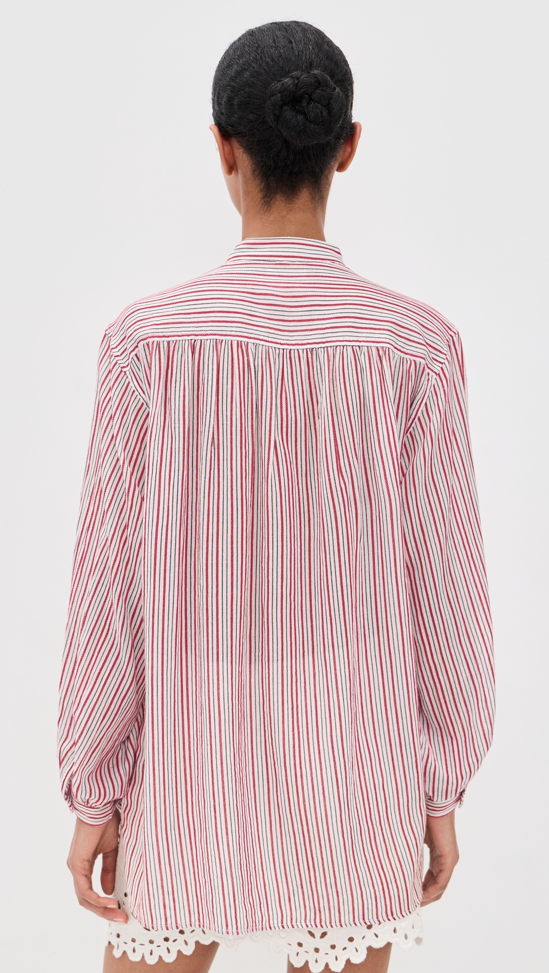 Sapha Blouse Ecru/Red