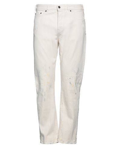 Man Jeans Cream Size 32 Cotton