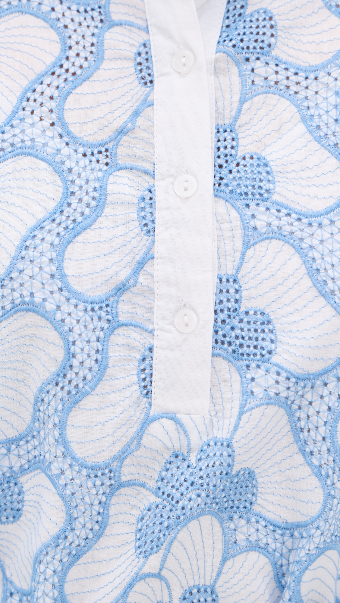 Lupy Short Coverup Eyelet Butterfly Blue L