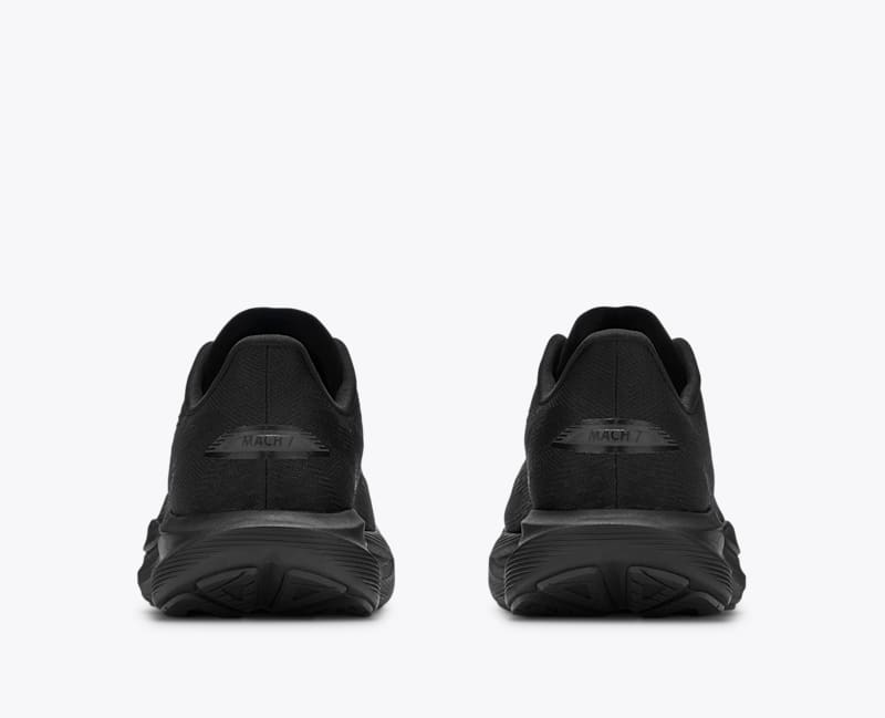 HOKA Mach 7 Walking Shoes in Black/Black
