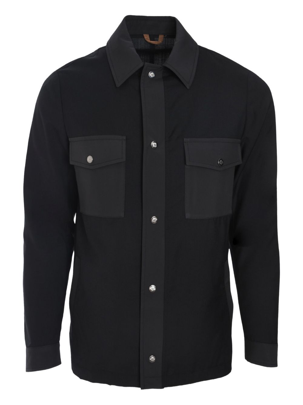 Luigi Borrelli virgin wool shirt - Black