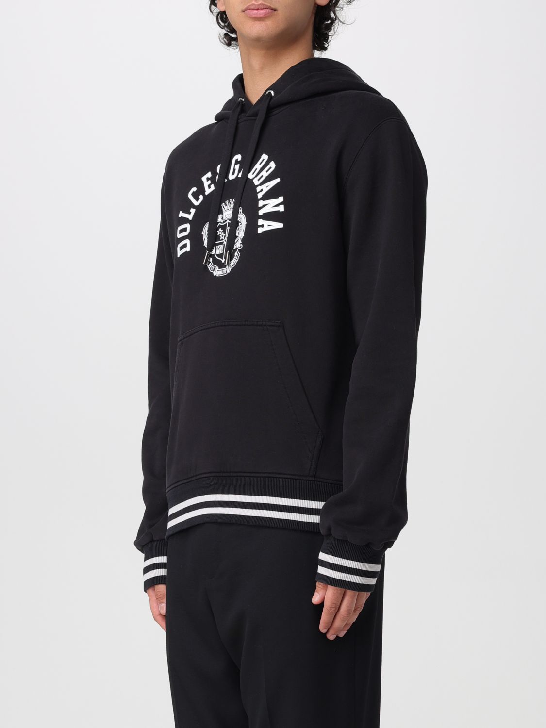 Dolce & Gabban Men's Logo Emblem Hoodie
