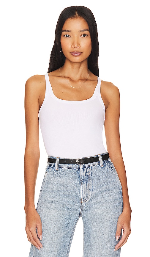 LNA Timeless Ribbed Tank in White. -  XL also in