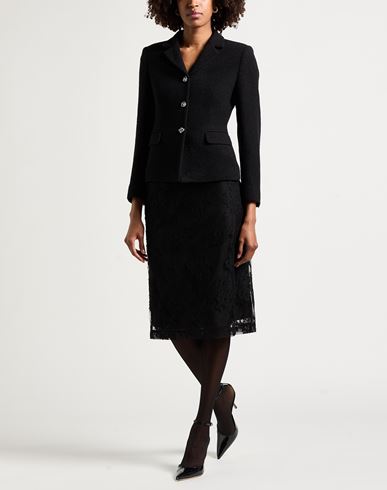 Woman Jacket Black Size 8 Virgin Wool, Polyamide