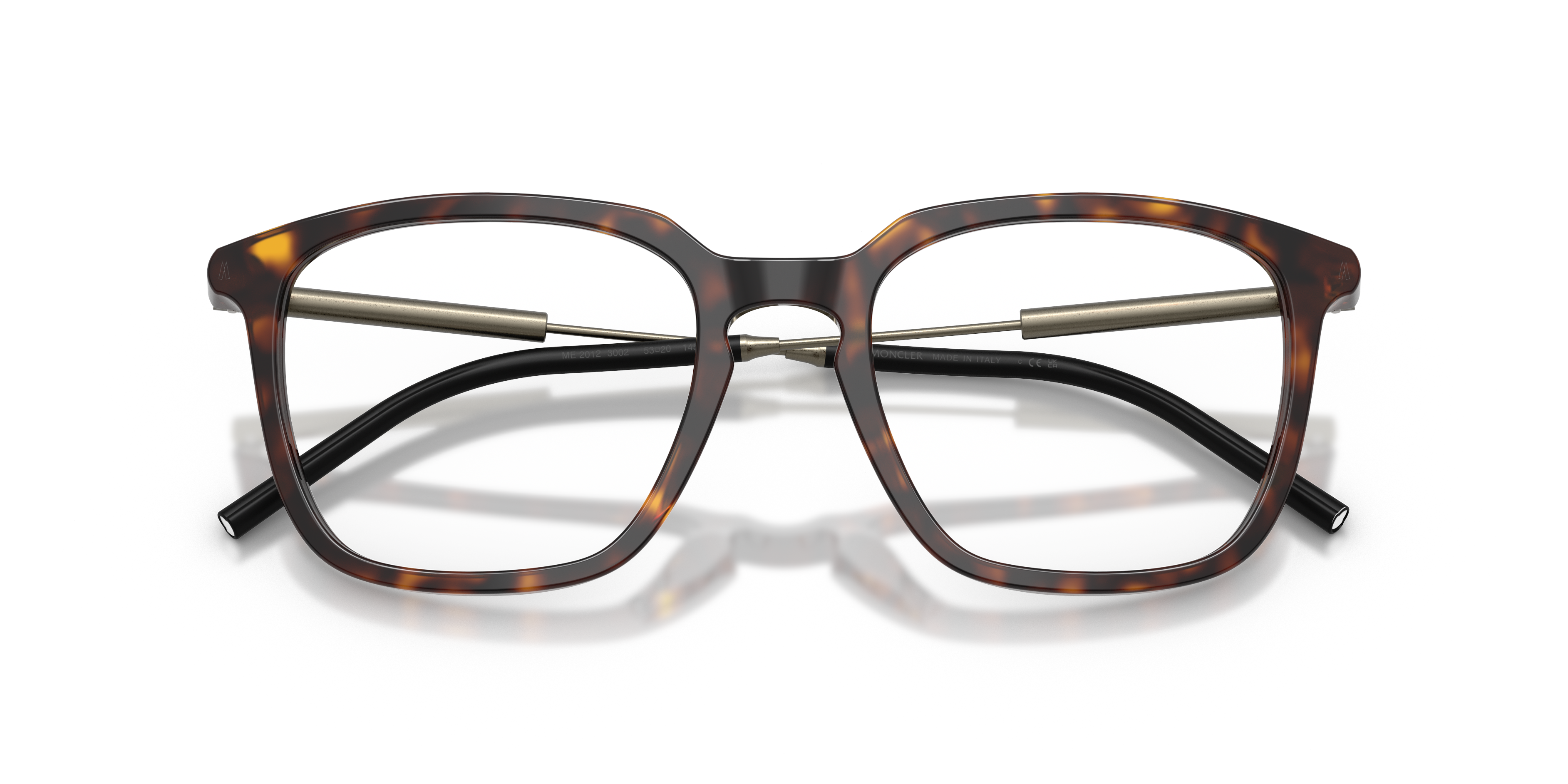 Moncler Uniseks Moncler ME2012 3002 Optische monturen Acetaat Schildpad Transparant Pantos Normaa