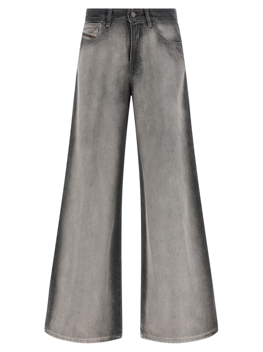 Grey Relaxed Mid Rise Jeans