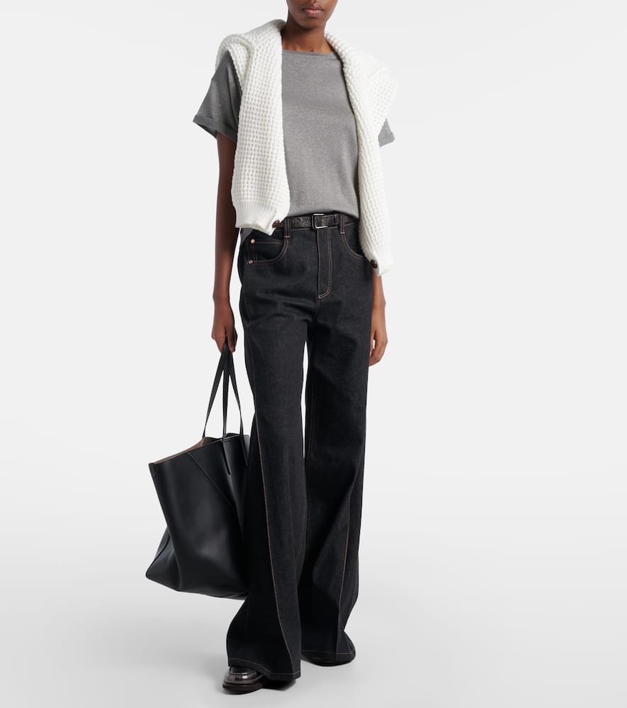 Cashmere and silk-blend T-shirt