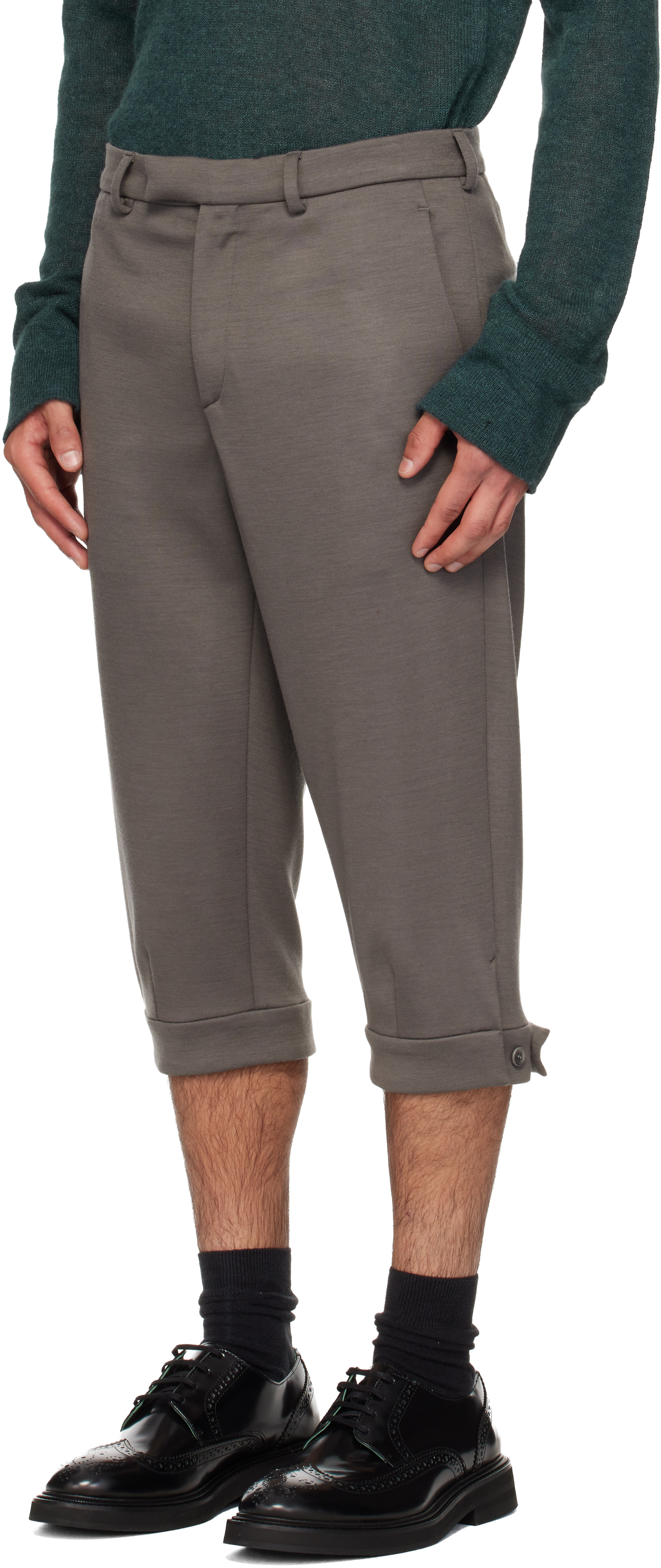 Gray Knickerbocker Shorts