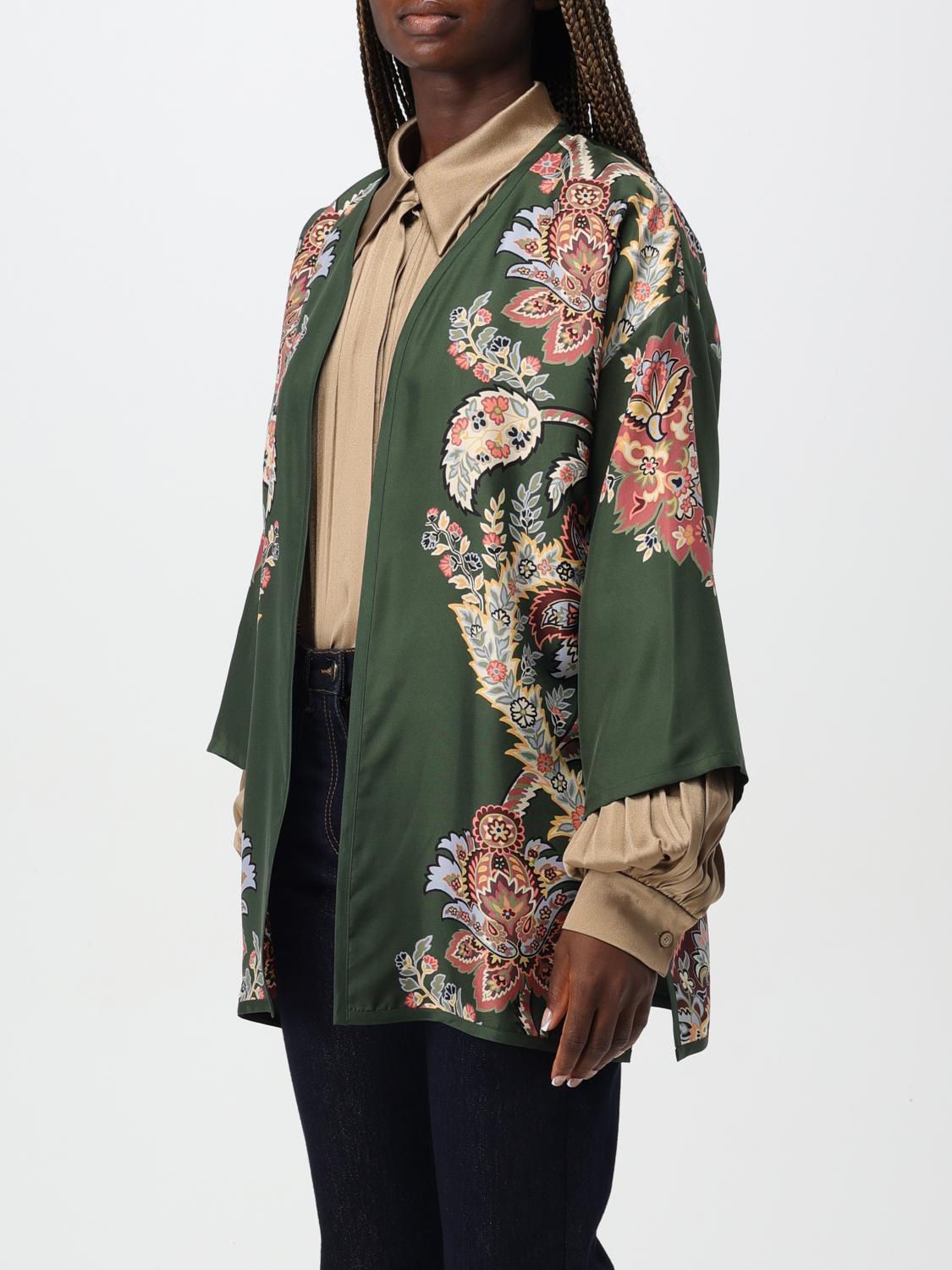 Paisley-print silk jacket - Green