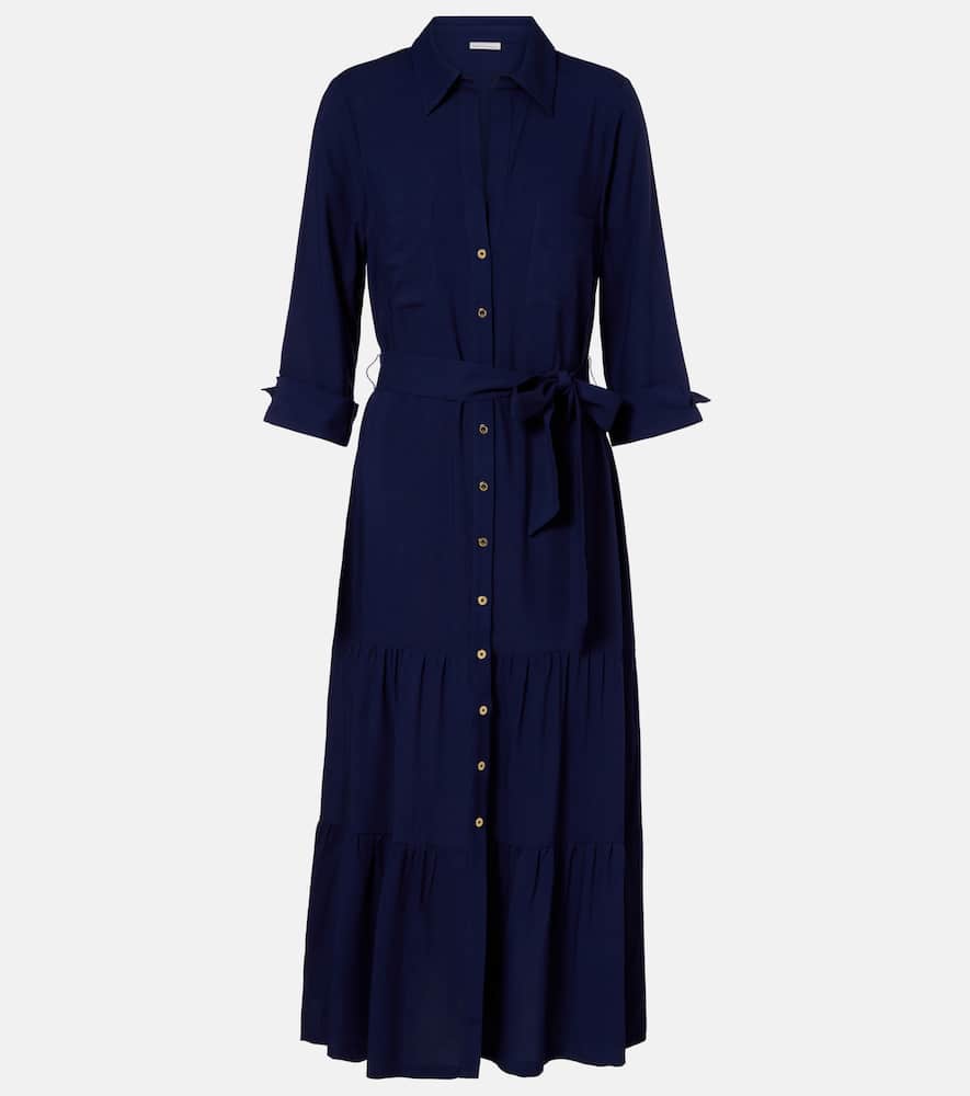 Tiered shirt dress
