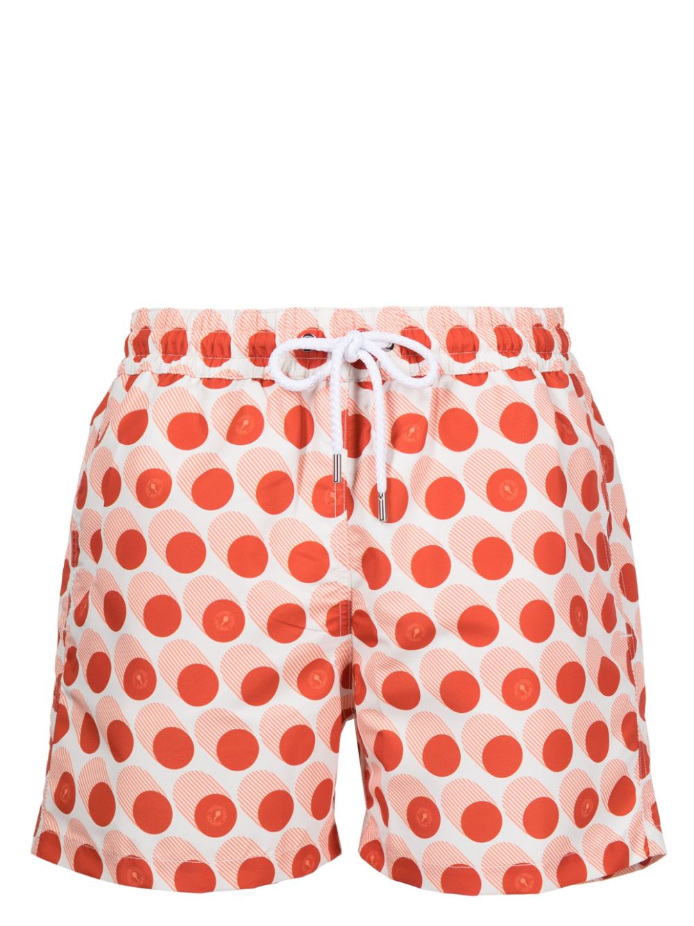 Polka-dot swim shorts - Orange