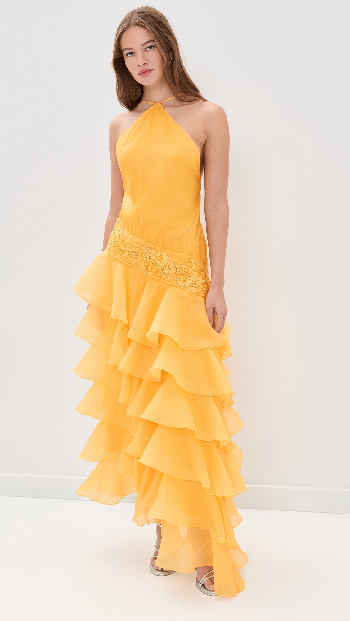 Dahlia Organza Dress Golden Rod