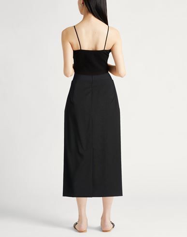 Woman Midi skirt Black Size 6 Virgin Wool