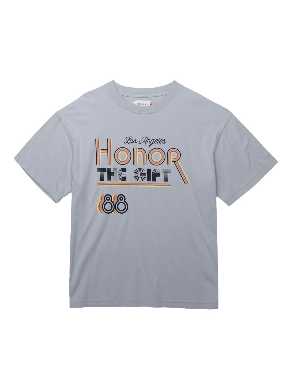 Honor The Gift Retro Honor T-shirt - Grey