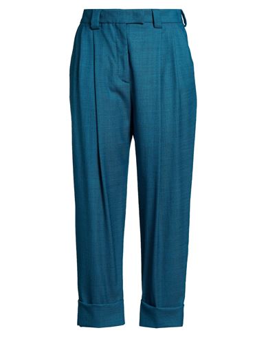 Woman Pants Deep teal Size 2 Virgin Wool, Elastane
