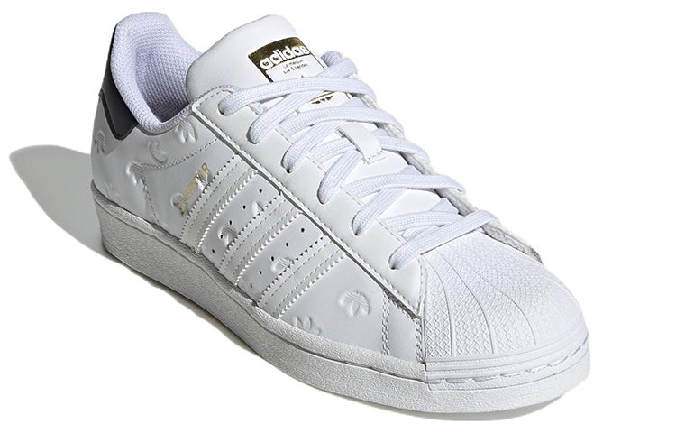 (WMNS) originals Superstar 'Allover Debossed Trefoils White Black'