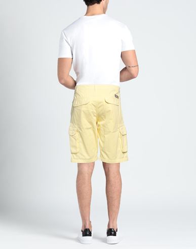 Man Shorts & Bermuda Shorts Yellow Size 30 Cotton
