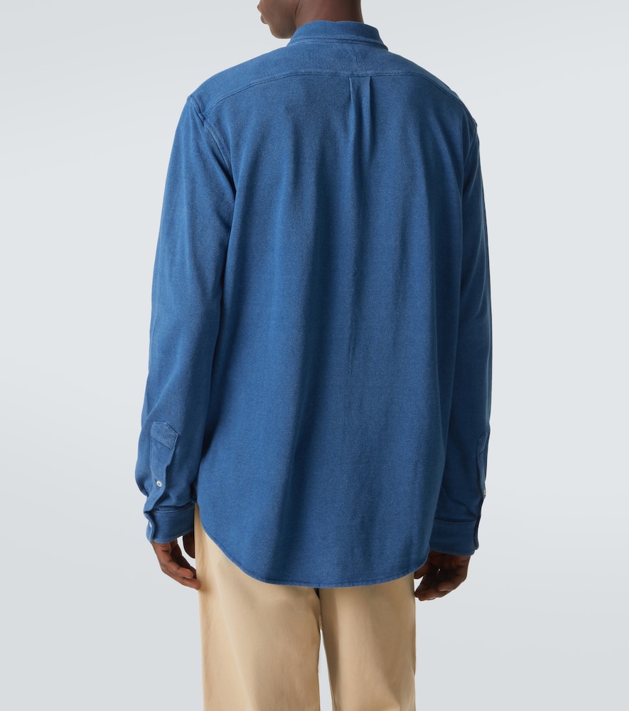 Cotton mesh shirt