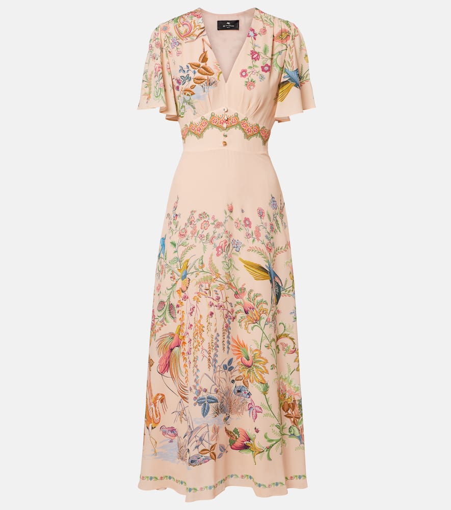 Printed midi dress