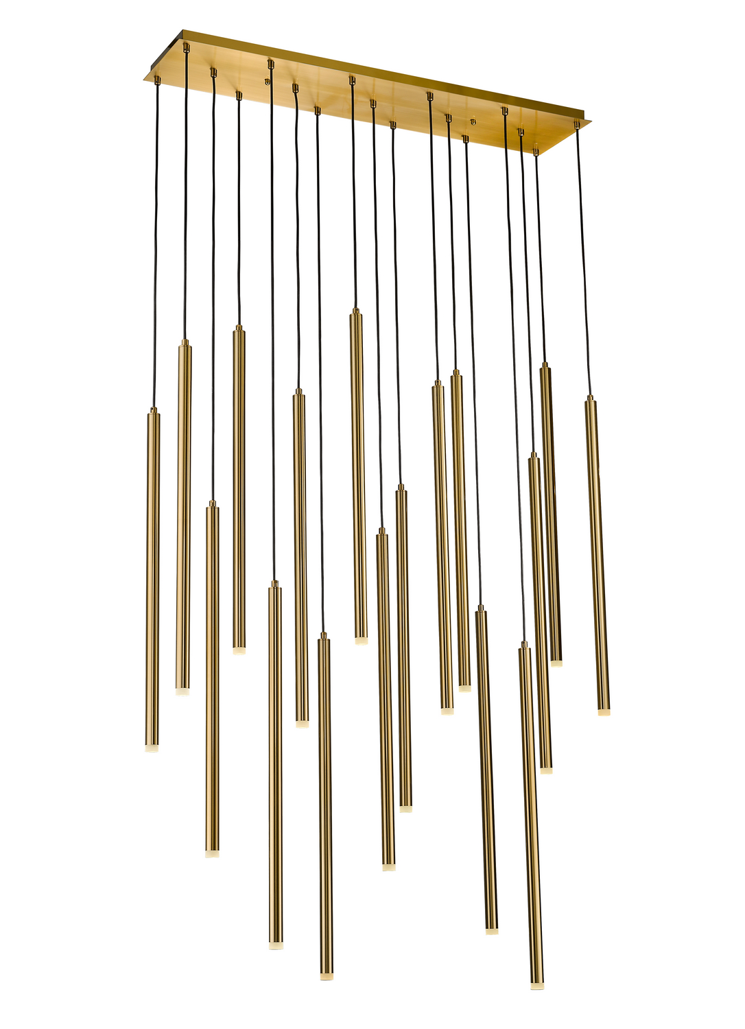 Filmore Ave. 17-Light Chandelier in Antique Bra