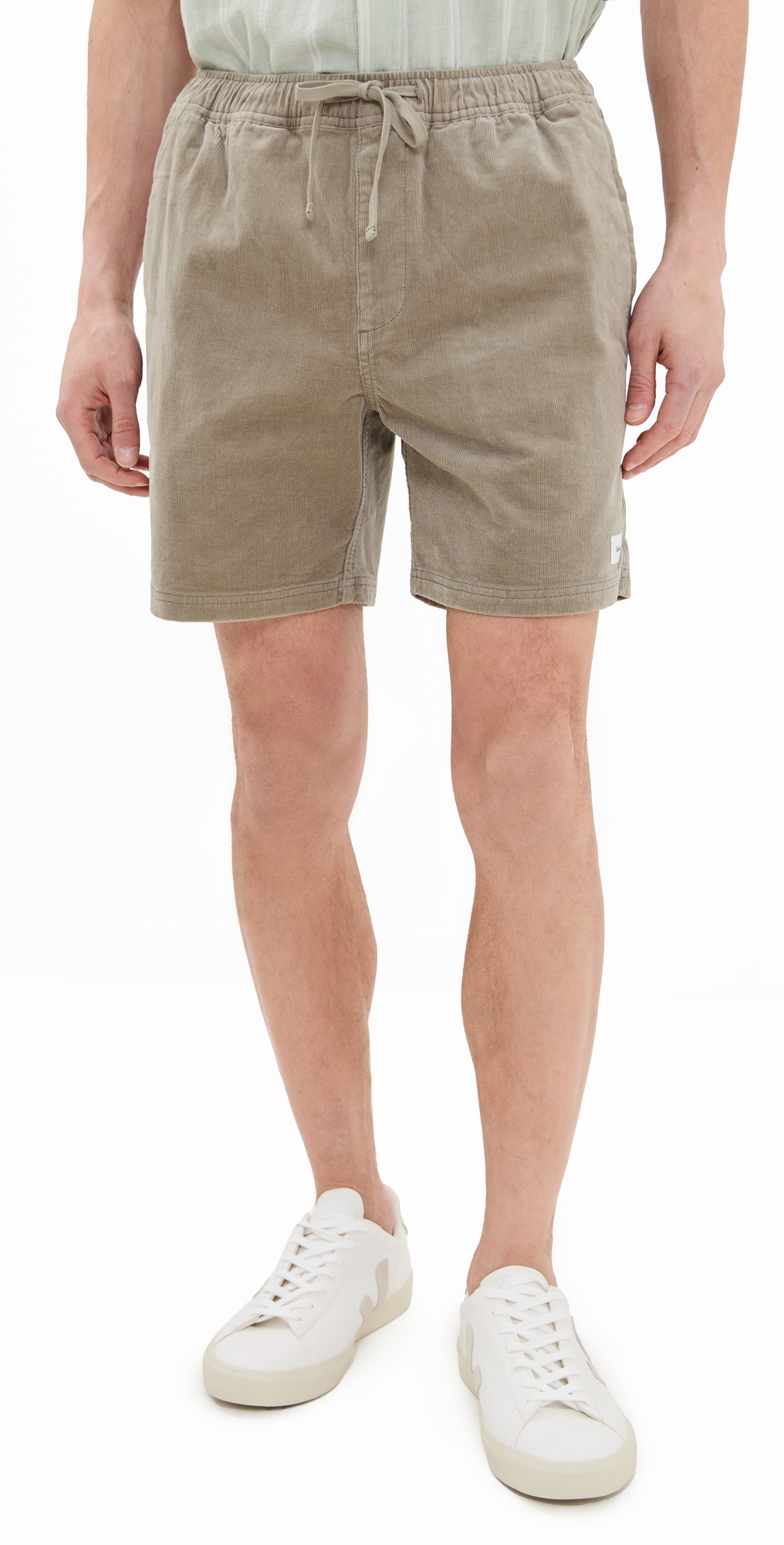 Corduroy Local Shorts Warm Grey