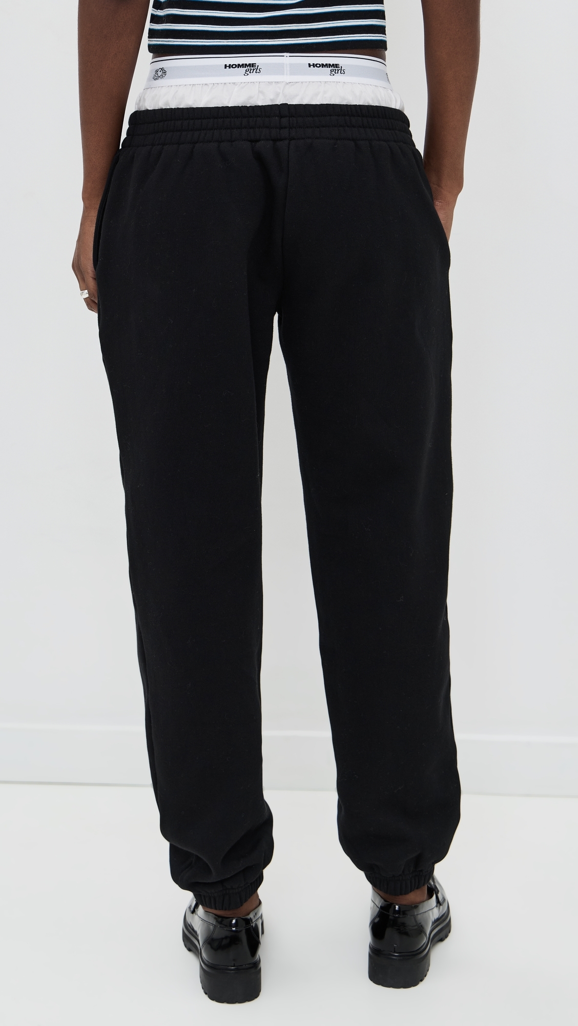 Homme Girls x Fruit of the Loom Boxer Sweatpants Black
