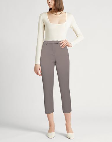 Annarita N Woman Pants Khaki Size 14 Polyester, Elastane