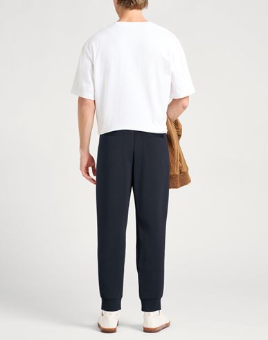 Man Pants Midnight blue Size L Cotton, Polyester, Elastane