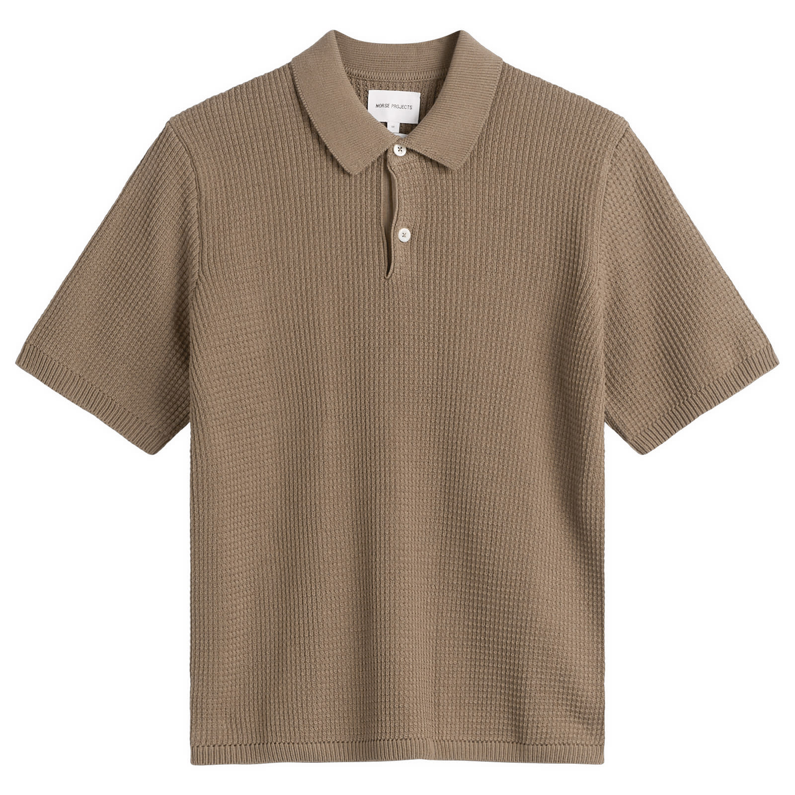 Men's Anholt Cotton Crepe Polo in Walnut