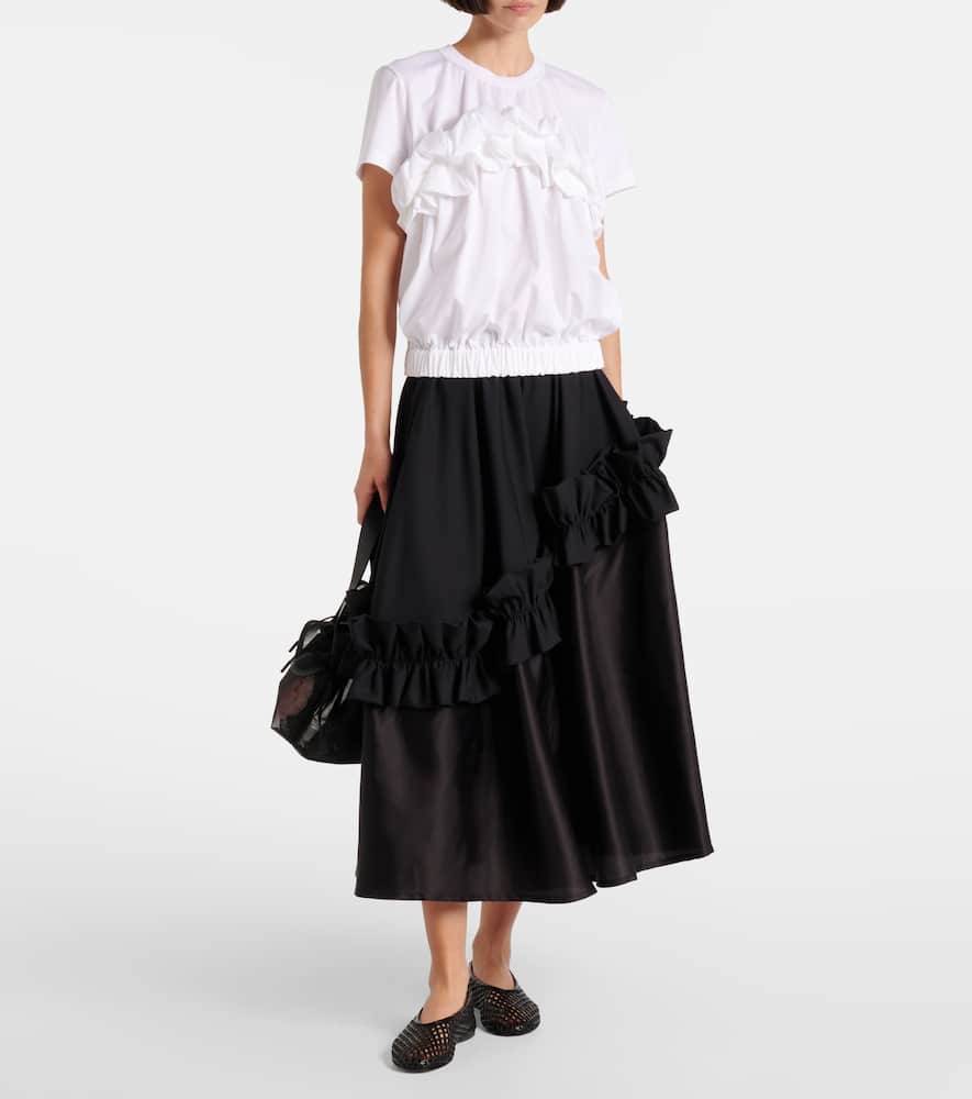 Ruffled cotton top