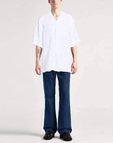 Man Shirt White Size 3XL Linen