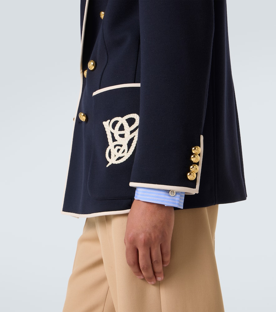Wool jersey blazer