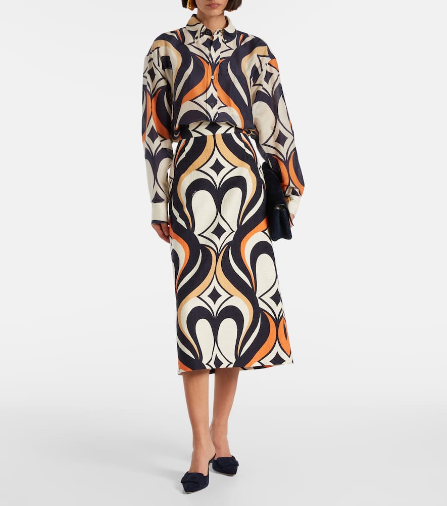 Baia Jive cotton midi skirt