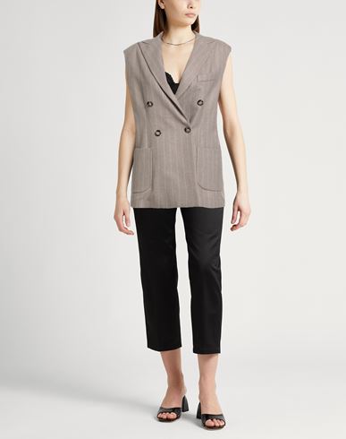 Woman Blazer Taupe Size 6 Cashmere