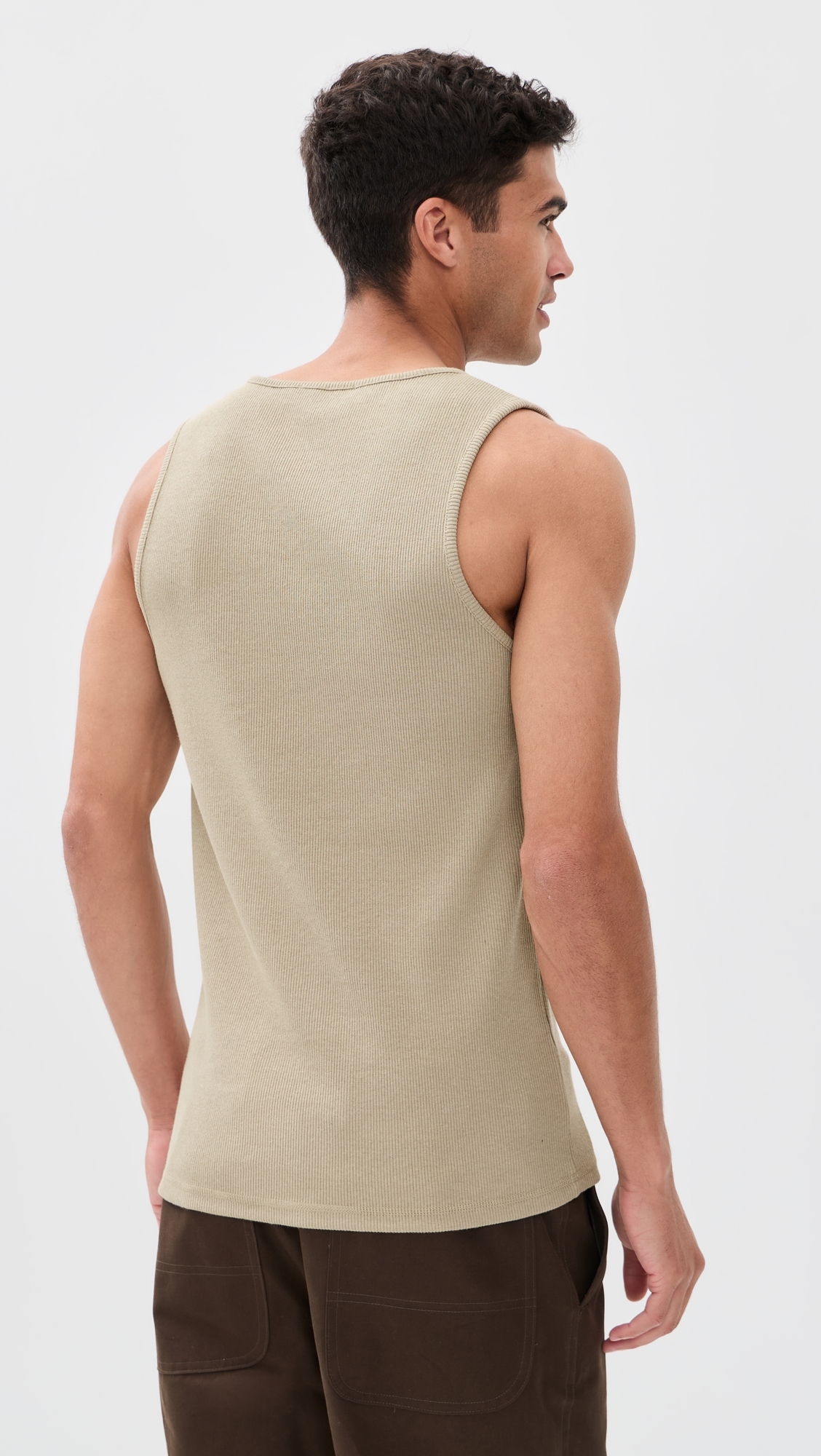 Rib Tank Top Sage