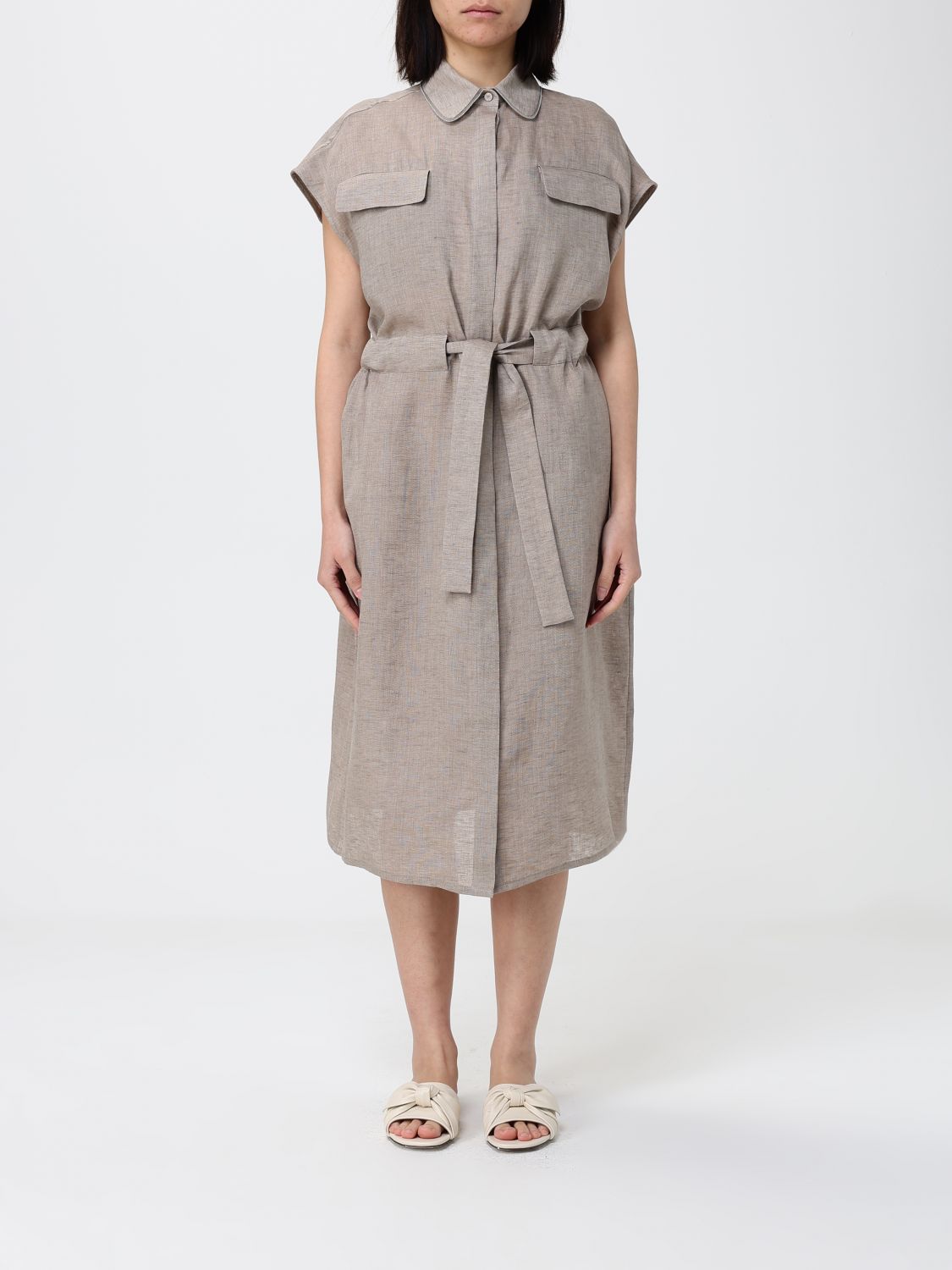 Dress Woman color Beige