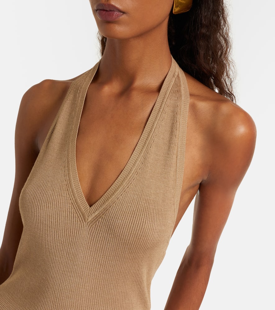 Ivey halterneck silk top