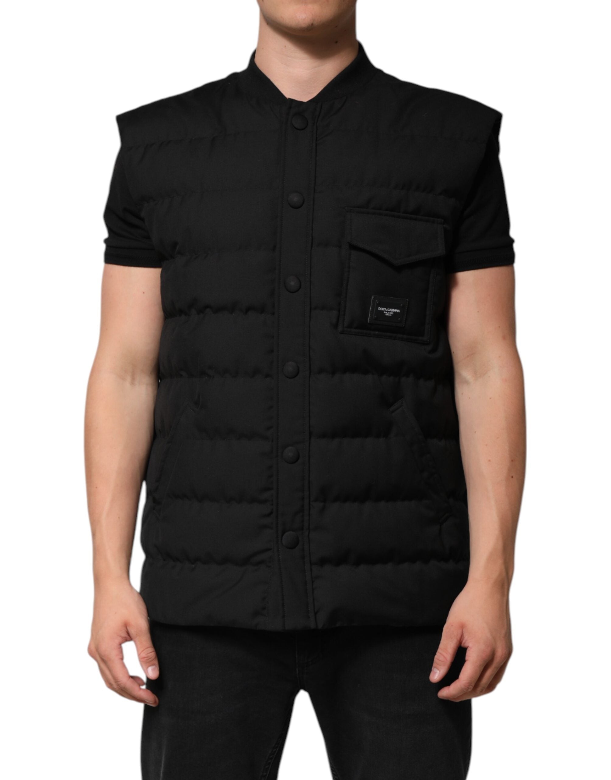 Puffer Vest Vest — Black