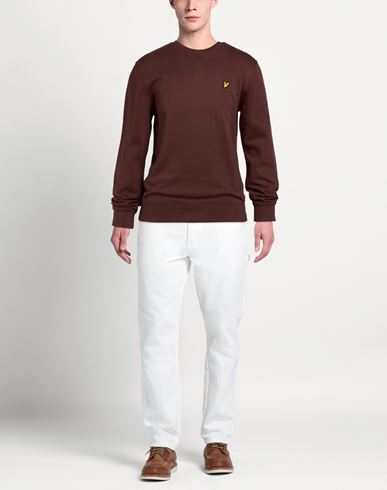 Man Sweatshirt Chocolate brown Size XXL Cotton