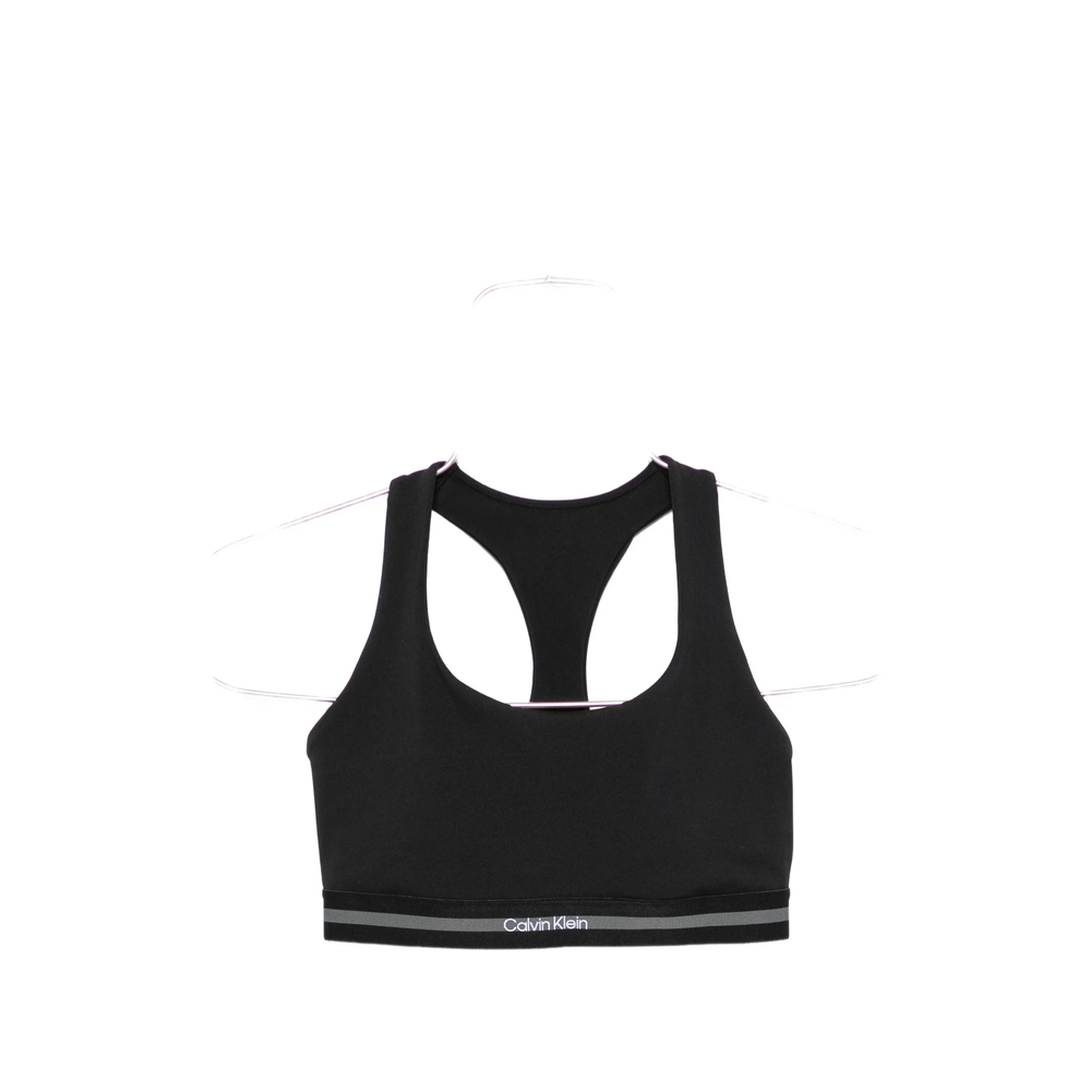 Logo-tape Racerback Sports Bra