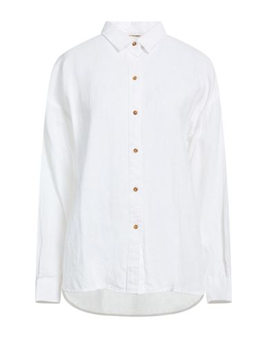 Woman Shirt White Size 12 Linen