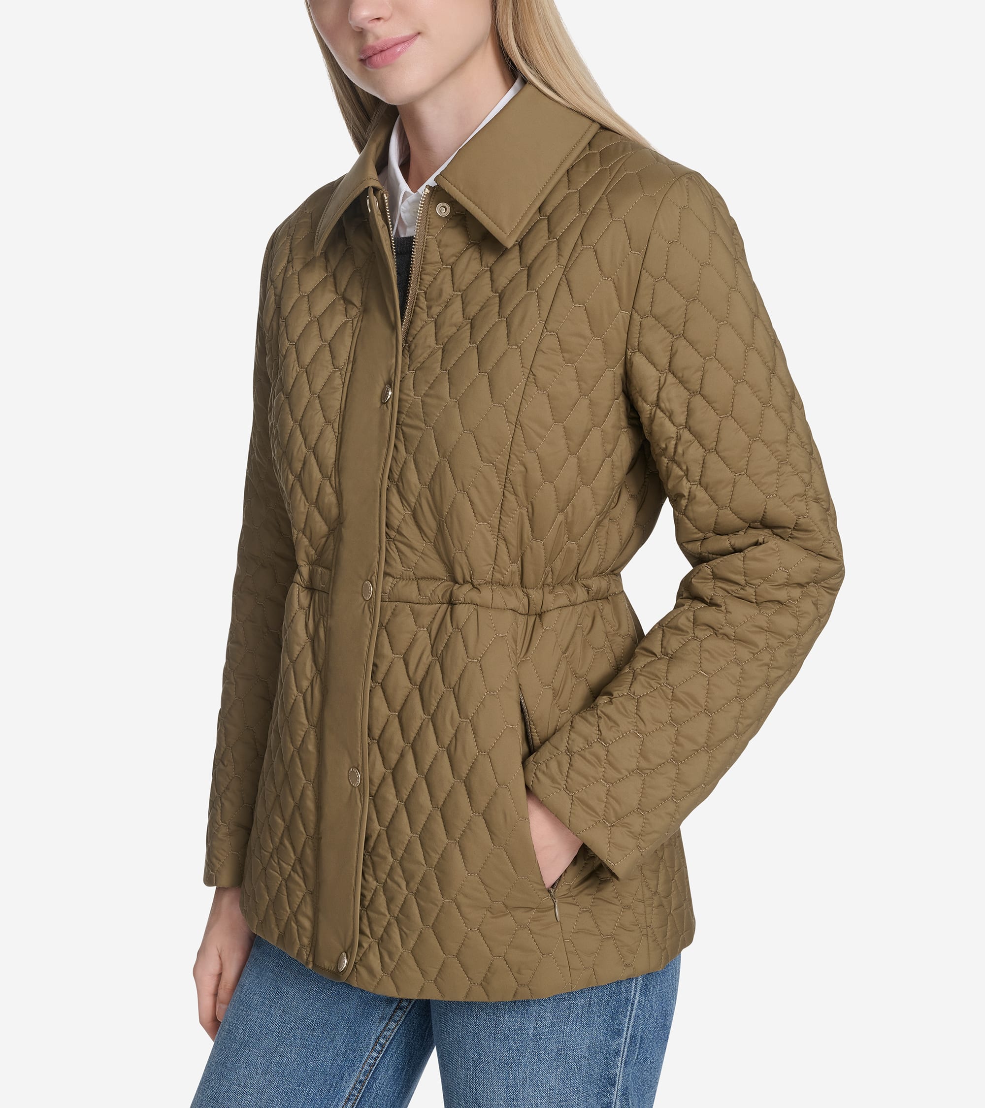 Women's Quilted Jacket - Green