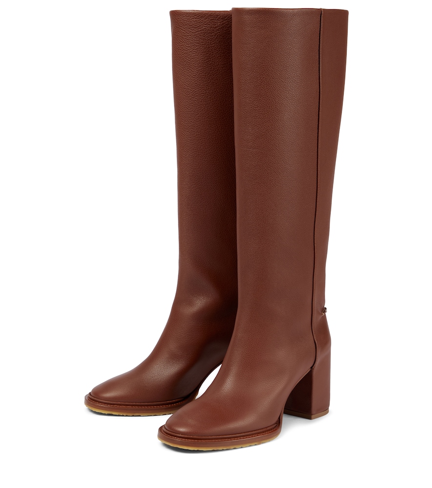 Edith leather knee-high boots