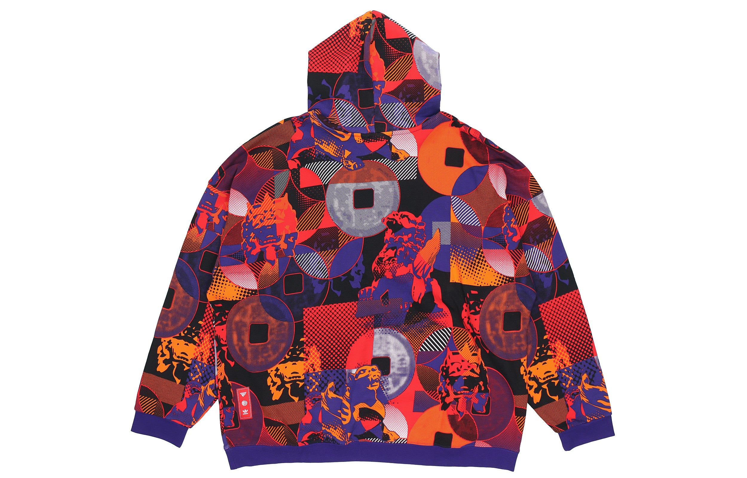 Men's originals Series Cny Casual Sports Hooded Pullover Purple