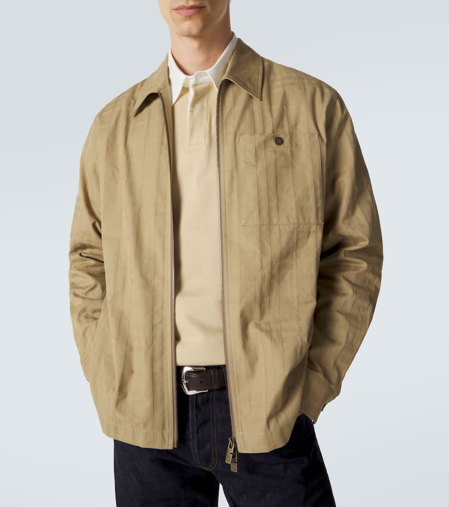 Check cotton jacket