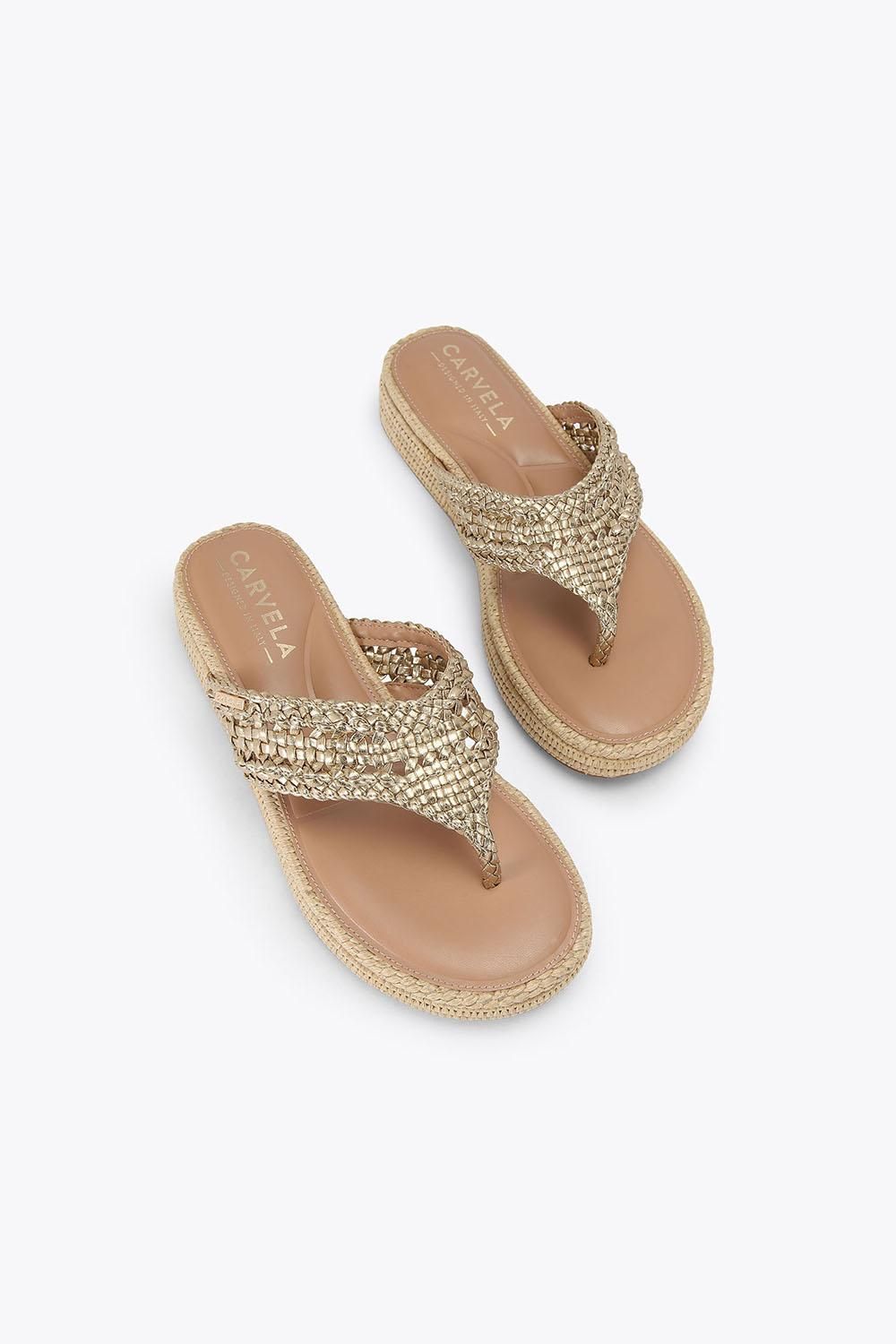 Carvela 'portofino Sandal' Sandals In Gold