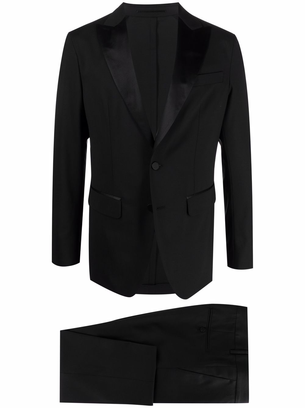 Singlebreasted suit in virgin wool blend