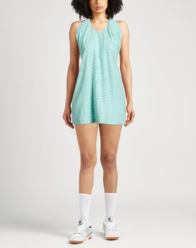 Woman Mini dress Turquoise Size 10 Polyester