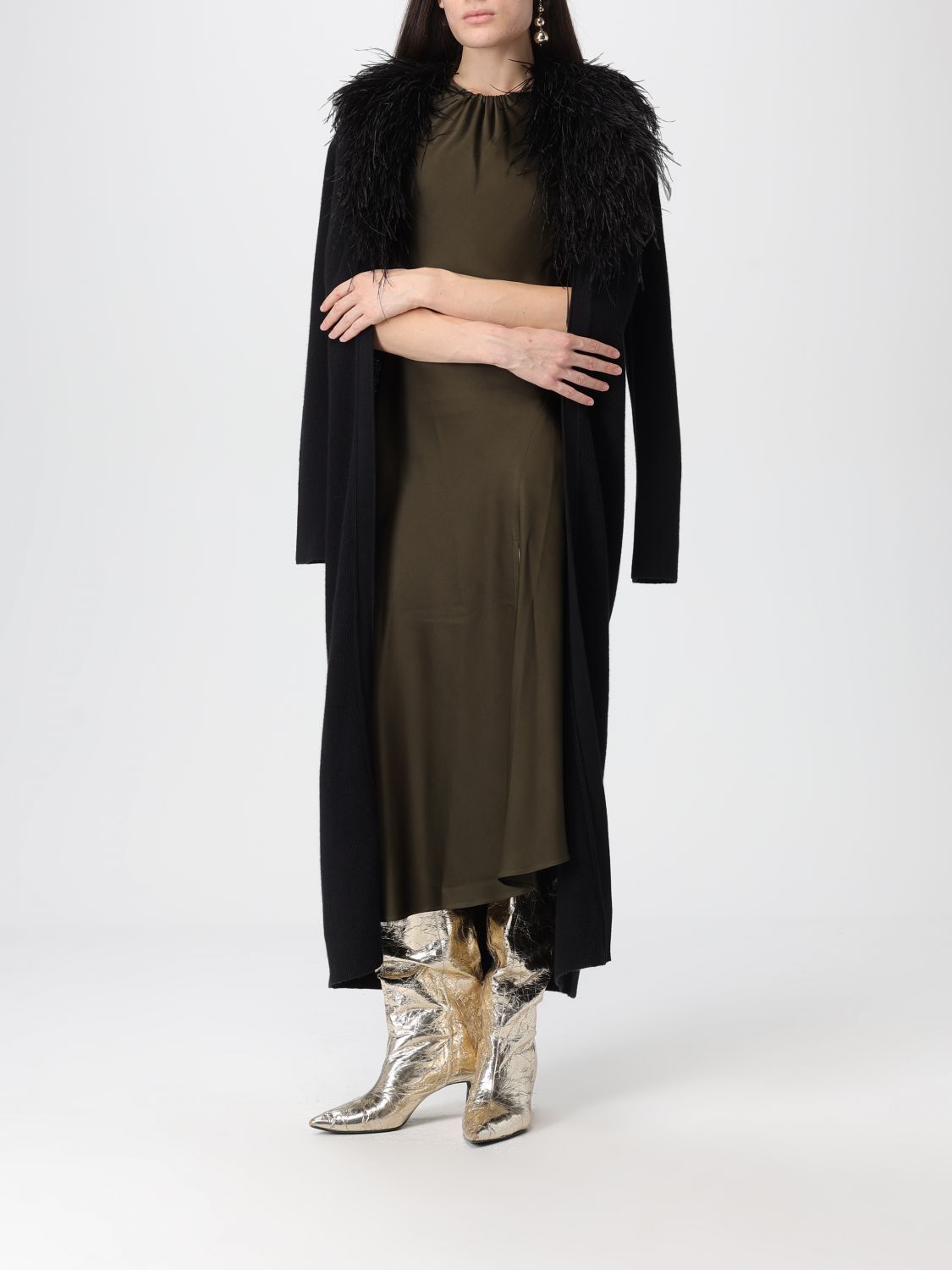 Asymmetric dress - Brown